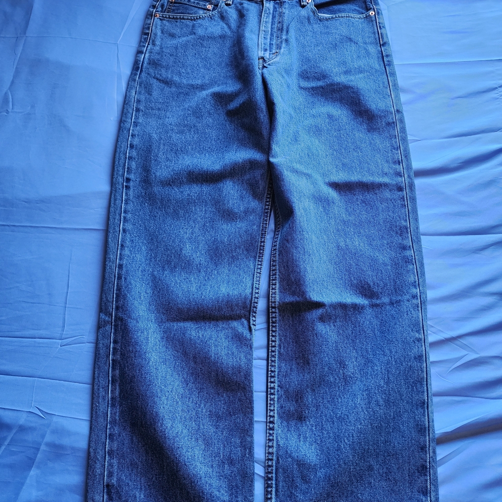 LEVI'S 550 MEN'S RELAXED FIT TAPARED LED DENIM BLUE JEANS SIZE 36W/30 NWT